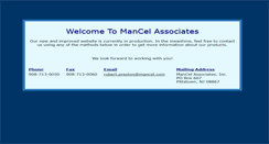 Desktop Screenshot of mancel.com