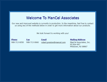 Tablet Screenshot of mancel.com